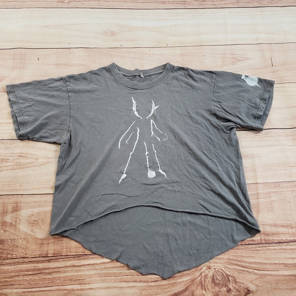 VINTAGE Astro Boys Shirt Womens Large Gray Crop Cropped Movie Ladies Y2K 2009‎